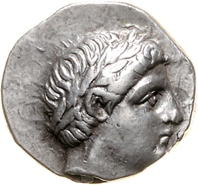 Könige von Paeonien, Patraos 335-315 - Mince a medaile