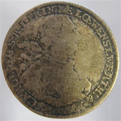Löwenstein- Wertheim - Coins, medals and paper money