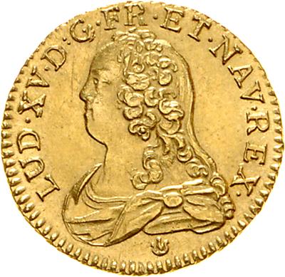 Ludwig XV. 1715-1774 GOLD - Coins, medals and paper money