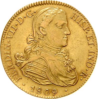 Mexico, Ferdinand VII. 1808-1822, GOLD - Münzen, Medaillen und Papiergeld