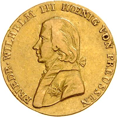 Preussen, Friedrich Wilhelm III. 1797-1840, GOLD - Mince a medaile
