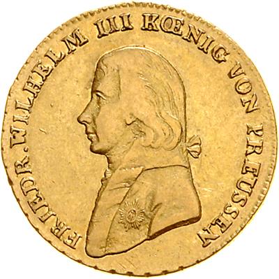 Preussen, Friedrich Wilhelm III. 1797-1840, GOLD - Münzen, Medaillen und Papiergeld