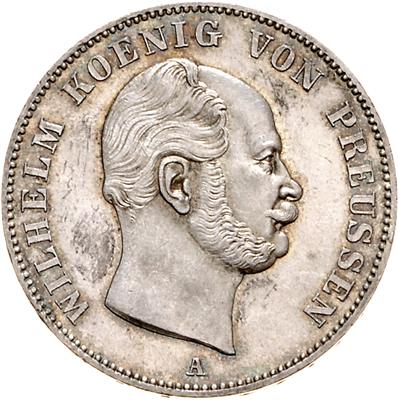 Preussen, Wilhelm I. 1861-1888 - Münzen, Medaillen und Papiergeld