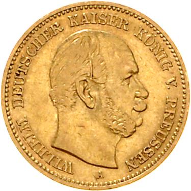 Preussen, Wilhelm I. 1871-1888, GOLD - Münzen, Medaillen und Papiergeld