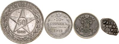 Rußland - Coins, medals and paper money