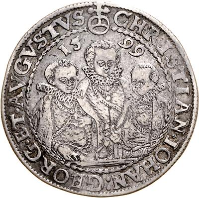 Sachsen A. L., Christian II., Johann Georg I. und August 1591-1611 - Coins, medals and paper money