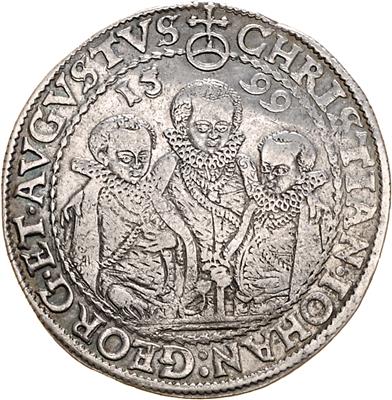 Sachsen, Albertinische Linie, Christian II. Johann Georg und August 1591-1611 - Coins, medals and paper money