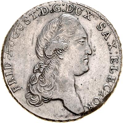 Sachsen, Friedrich August III. 1763-1806 - Münzen, Medaillen und Papiergeld