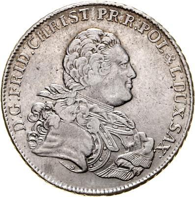 Sachsen, Friedrich Christian 1763 - Coins, medals and paper money