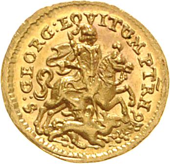St. Georgsmünze, GOLD - Münzen, Medaillen und Papiergeld