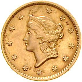 U. S. A. GOLD - Coins, medals and paper money