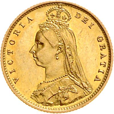Victoria 1837-1901, GOLD - Münzen, Medaillen und Papiergeld
