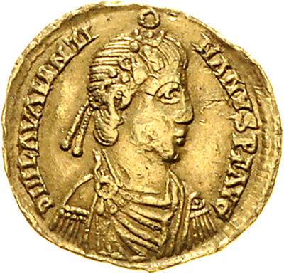 Westgoten? Burgunder? mit Namen Valentinianus III. GOLD - Monete, medaglie e carta moneta