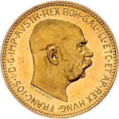 Franz Josef I. GOLD - Münzen, Medaillen und Papiergeld