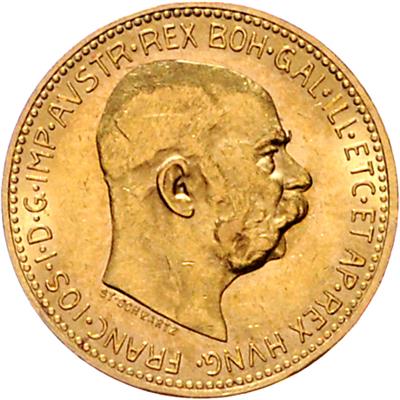 Franz Josef I. GOLD - Münzen, Medaillen und Papiergeld