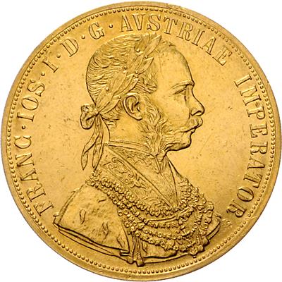 Franz Josef I. GOLD - Münzen, Medaillen und Papiergeld