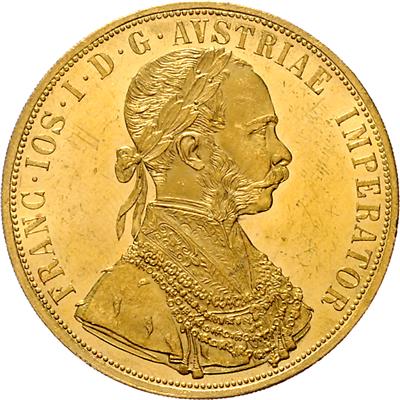 Franz Josef I. GOLD - Münzen, Medaillen und Papiergeld