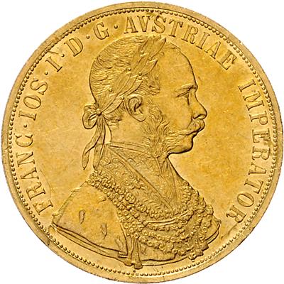 Franz Josef I. GOLD - Münzen, Medaillen und Papiergeld