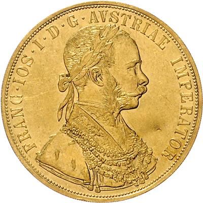 Franz Josef I. GOLD - Münzen, Medaillen und Papiergeld