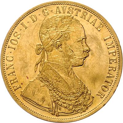 Franz Josef I. GOLD - Münzen, Medaillen und Papiergeld