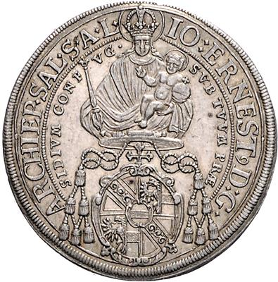 Johann Ernst Graf von Thun und Hohenstein - Coins, medals and paper money