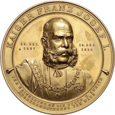 Zweite Wiener Stadterweiterung - Münzen, Medaillen und Papiergeld