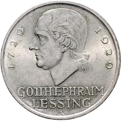 200 Geburtstag G. E. Lessing - Münzen, Medaillen und Papiergeld