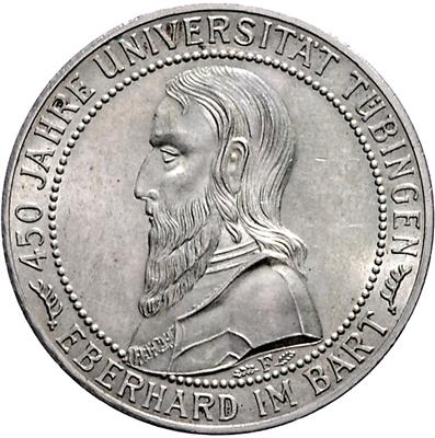 450 Jahre Universität Tübingen - Münzen, Medaillen und Papiergeld