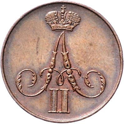 Alexander II. 1855-1881 - Münzen, Medaillen und Papiergeld