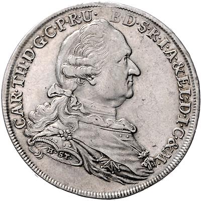 Bayern, Karl Theodor 1777-1799 - Münzen, Medaillen und Papiergeld