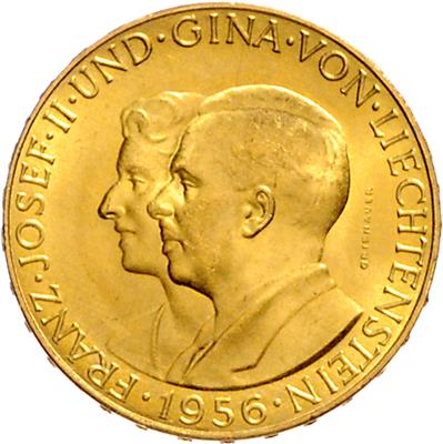 Franz Josef II. 1938-1990 GOLD - Coins, medals and paper money