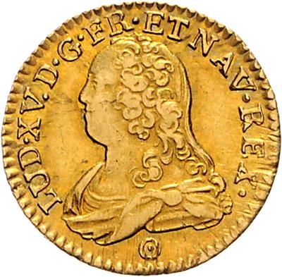 Louis XV. 1715-1774 GOLD - Münzen, Medaillen und Papiergeld