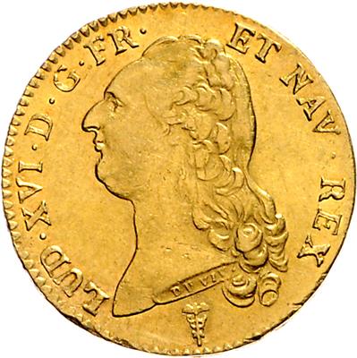Louis XVI. 1774-1792 GOLD - Mince a medaile