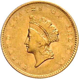 U. S. A. GOLD - Coins, medals and paper money