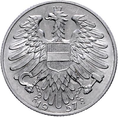 5 Schilling 1957, =4,04 g= III+ - Münzen und Medaillen