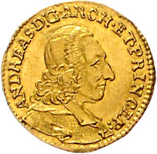Andreas Jakob Graf von Dietrichstein, GOLD - Mince a medaile