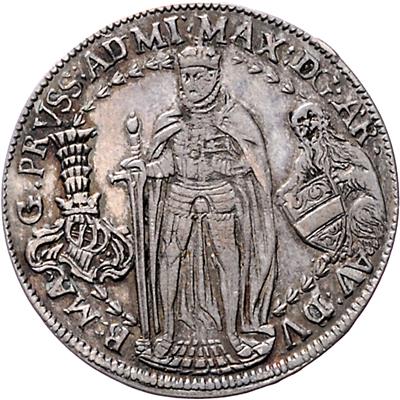 Eh. Maximilian als Hochmeister des Deutschen Ordens - Münzen und Medaillen