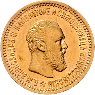 Alexander III. 1881-1894 GOLD - Mince a medaile