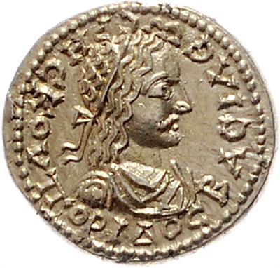 BOSPORANISCHES KÖNIGREICH, Rheskuporis II. (III.) 211/212-226/227 n. C. und Caracalla, ELEKTRON - Mince a medaile