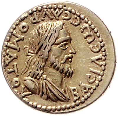 BOSPORANISCHES KÖNIGREICH, Sauromates II. 174/175-210/211n. C. und Septimius Severus, ELEKTRON - Mince a medaile