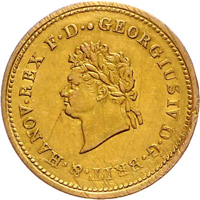 Braunschweig- CalenbergHannover, Georg IV. 1820-1830, GOLD - Coins and medals
