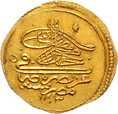 Osmanisches Reich, Mahmud I. AH 1143-1168 (1730-1754) GOLD - Monete e medaglie