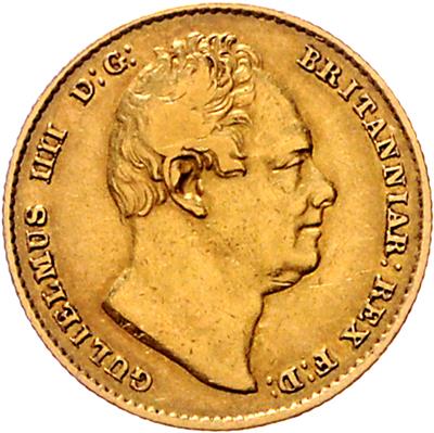 William IV. 1830-1837, GOLD - Münzen und Medaillen