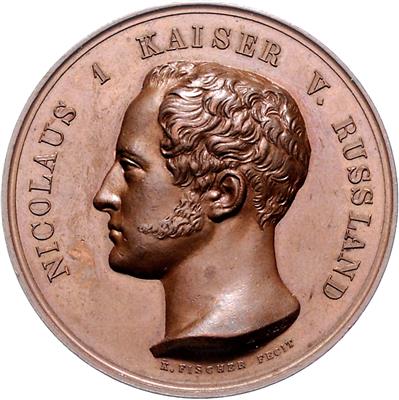 Zar Nikolaus I. Inhaber des 6. königl. Preussischen Kürassierregiments - Mince a medaile