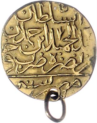 Ägypten, Abdul Hamid I. AH 1187-1203 (1774-1789) GOLD - Coins and medals