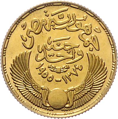 Ägypten, Republik 1953-1958 GOLD - Coins and medals