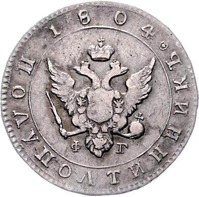 Alexander I. 1801-1825 - Mince a medaile