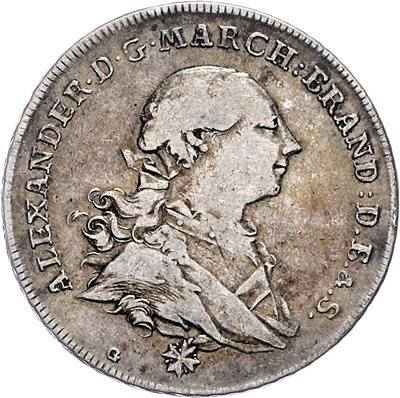Brandenburg- Ansbach, Alexander 1757-1791 - Monete e medaglie