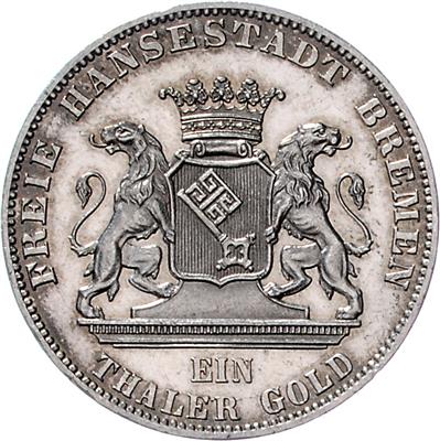 Bremen, 2. Deutsches Bundesschießen - Monete e medaglie