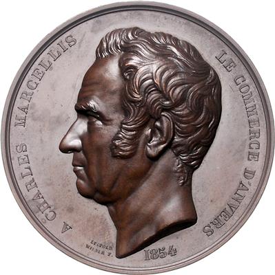 Leopold I. 1830-1865, Überdachung der Antwerpener Börse - Coins and medals